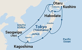 10-Day Hokkaido Itinerary Map