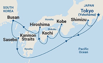 10-Day Japan Explorer Itinerary Map